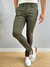 Calça Alfaiataria Verde Militar Skinny - Zip Off