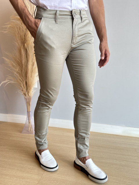 Calça Alfaiataria Cinza Rato - Zip Off