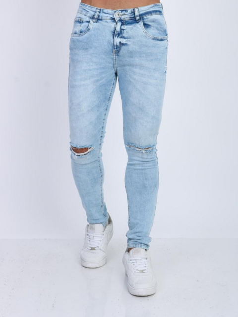 Calça Super Skinny Jeans Clara Rasgo Joelho 22780 - AST