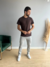 Camiseta Básica Slim Marrom - Ogochi