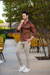 Camisa Social Slim M. Longa Acetinada Marrom Chocolate - Conquest - Kamarim Patos