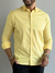 Camisa Social M.Longa Slim Fit Amarelo - Conquest
