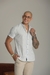 Camisa Slim Manga Curta Linho Azul Claro - Gola Padre - Conquest - Kamarim Patos