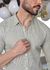 Camisa Ibiza Slim Linho Flamê Verde Menta - Conquest - comprar online