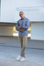 Camisa Ibiza Slim Linho Flamê Azul Aqua - Conquest - comprar online