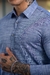 Camisa Ibiza Slim Linho Flamê Azul Aqua - Conquest - comprar online