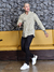 Camisa Slim Fit Linho Xadrez Ocre - Gola Padre - Conquest na internet
