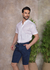 Imagem do Camisa Slim Veneza M. Curta Linho Branca - Conquest