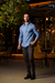 Camisa Social Slim Oxford Azul Francia - Conquest - Kamarim Patos