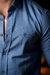 Camisa Social Slim Oxford Azul Francia - Conquest - comprar online