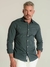 Camisa Slim Xadrez M. Longa Verde / Azul - OXG na internet