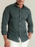 Camisa Slim Xadrez M. Longa Verde / Azul - OXG - comprar online