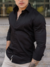 Camisa Slim M. Longa Acetinada Preta - Conquest - comprar online