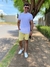 Bermuda Alfaiataria Amarela Skinny - Zip Off - Kamarim Patos