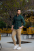 Camisa Social Slim Oxford Verde Floresta - Conquest - Kamarim Patos