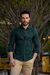 Camisa Social Slim Oxford Verde Floresta - Conquest na internet