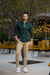 Camisa Social Slim Oxford Verde Floresta - Conquest na internet