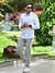 Camisa Social Poliamida Slim Fit Branca - Zip Off - Kamarim Patos