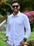 Camisa Social Poliamida Slim Fit Branca - Zip Off - loja online