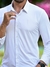 Camisa Social Poliamida Slim Fit Branca - Zip Off