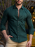 Camisa Social Slim Oxford Verde Floresta - Conquest