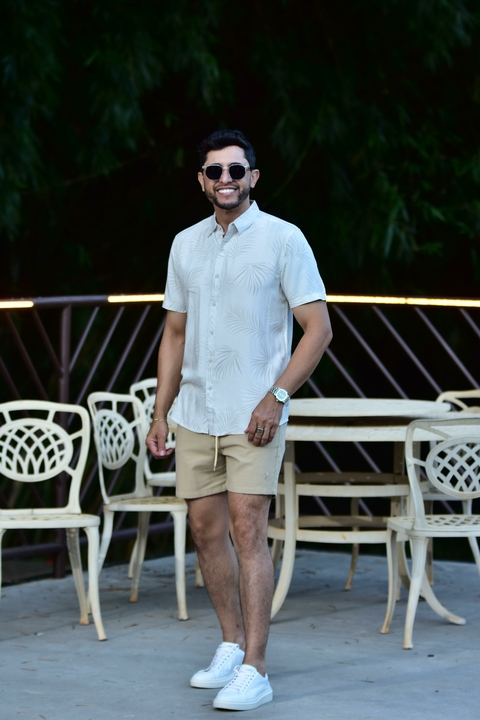 Camisa Vicose Floral Off White 1003 - PCF - loja online