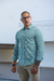 Camisa Slim Xadrez M. Longa Verde / Branco - Conquest