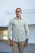 Camisa Slim Xadrez M. Longa Verde Matte / Branco - Conquest - comprar online