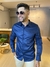 Camisa Social Acetinada Relaxed Fit Azul Marinho - Zip Off na internet