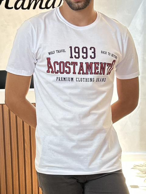 Camiseta Assinatura Branca - Acostamento