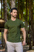 Camiseta Básica Slim Verde Militar - Conquest - comprar online