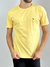 Camiseta Básica Lobo Bordada Amarelo Girassol - Acostamento