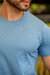 Camiseta Básica Slim Azul Piscina - Conquest na internet