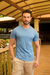 Camiseta Básica Slim Azul Piscina - Conquest - loja online