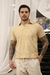 Imagem do Camiseta Gola Polo Malha Texturizada Bege - AST