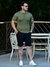 Camiseta Gola Polo Tricot Texturizada Verde 1074 - Conquest - loja online