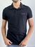 Camiseta Gola Polo Elastano Preta - Acostamento