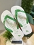 Chinelo Branco Lettering Verde 9002 - Acostamento - comprar online