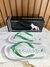 Chinelo Branco Lettering Verde 9002 - Acostamento na internet