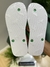 Chinelo Branco Lettering Verde 9002 - Acostamento - loja online