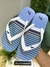 Chinelo Listrado Azul Claro 9016 - Acostamento na internet