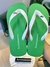 Chinelo Verde Medio com detalhe Branco - Acostamento