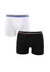 Kit Cueca Boxer Cotton Basic Branca e Preto - Lupo