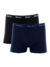 Kit 2 Cuecas Boxer Cotton Preta / Azul 110.04 - Mash - comprar online