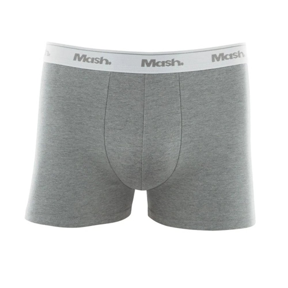 Cueca Boxer Cotton Basic Cinza - Mash