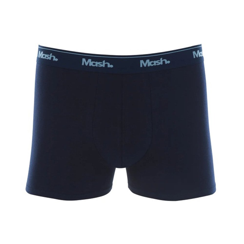 Cueca Boxer Cotton Basic Azul Marinho - Mash
