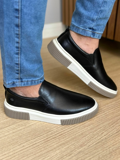 Sapato Iate Malibu Preto 16028 - Conquest