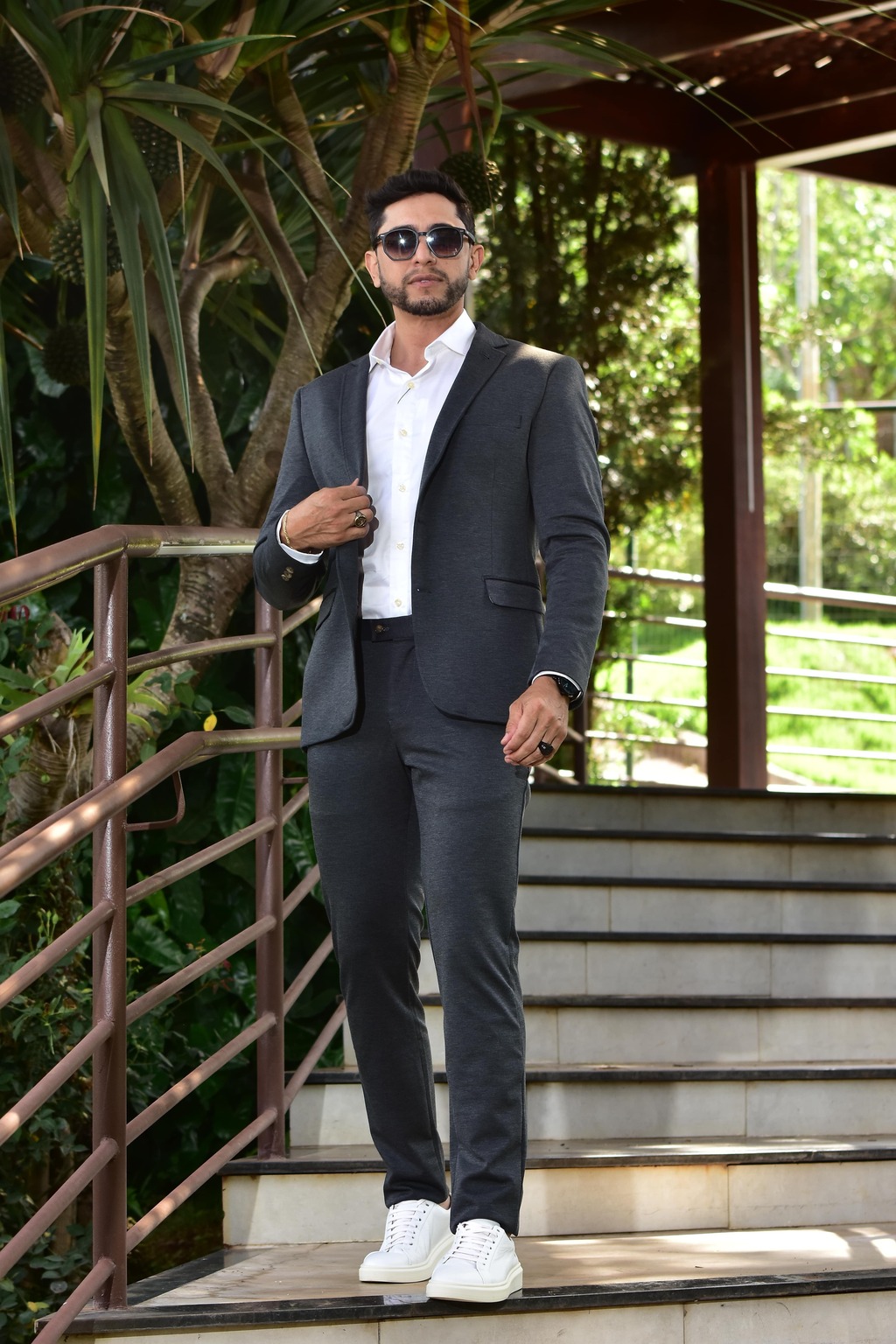 Imagem do Blazer Tech Super Slim Cinza Chumbo - Conquest