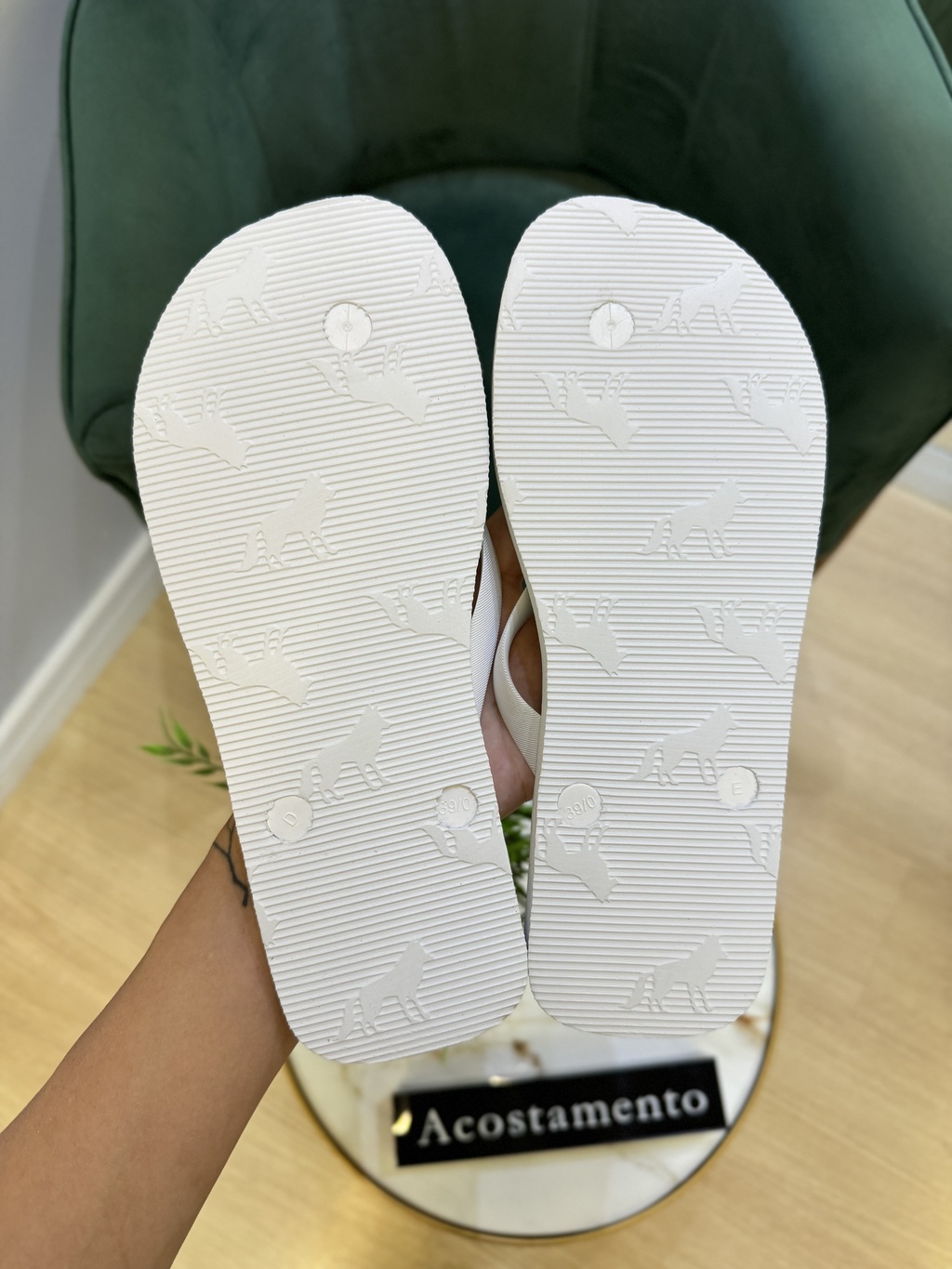 Chinelo Azul Claro Listras 9031 - Acostamento - loja online