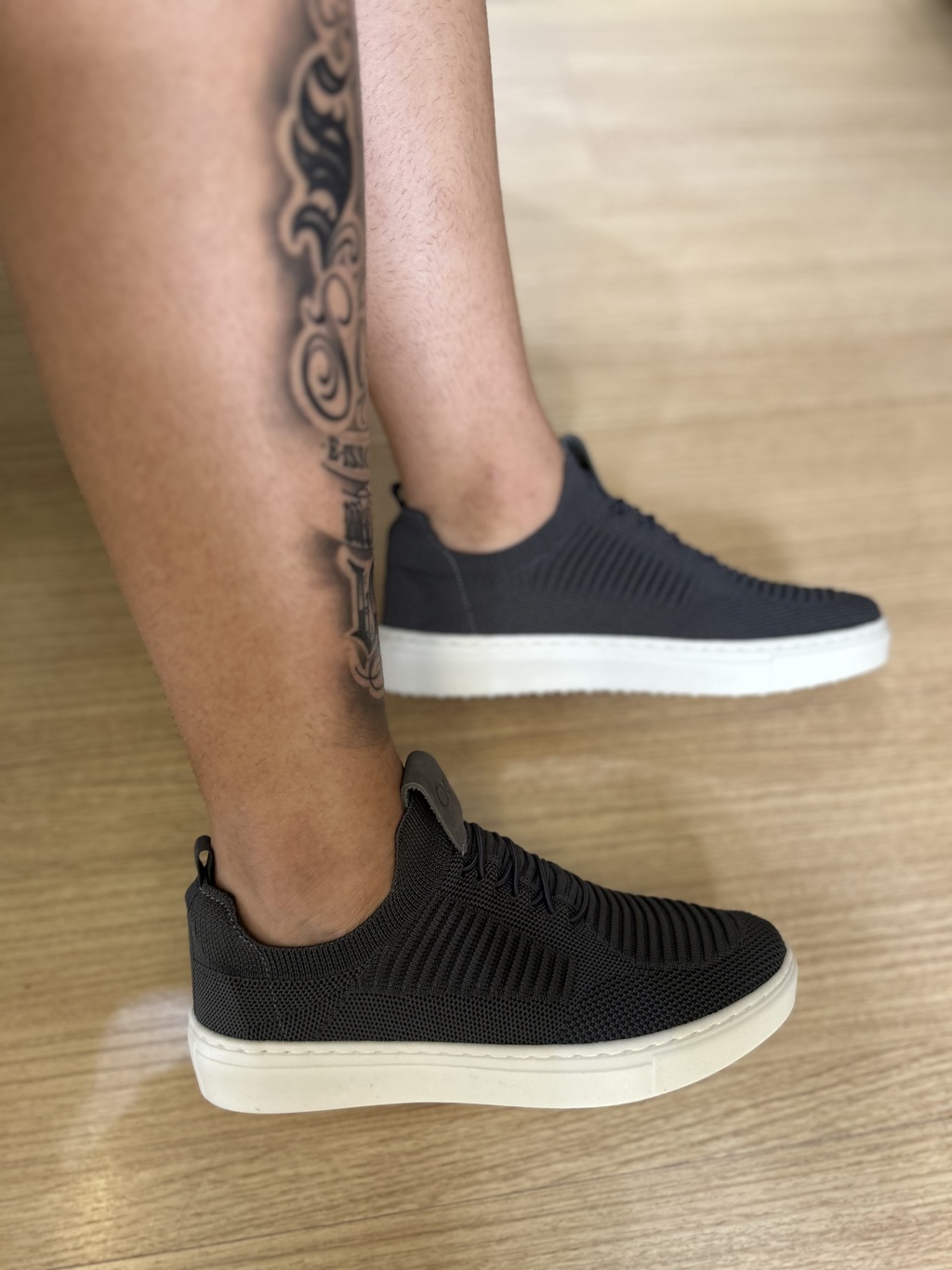 Sapatenis Tricot Confort Cinza - Ogochi - loja online